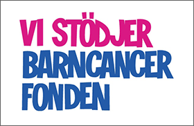 Vi stödjer Barncancerfonden!
