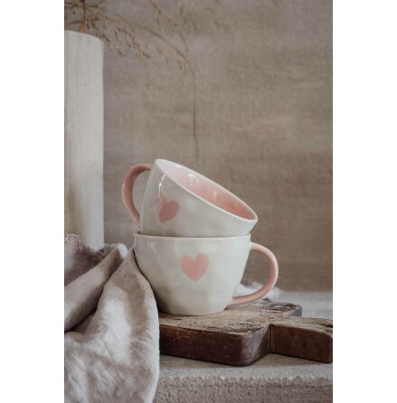 Majas Mugg A lovely cup of Love & Happiness | soft pink