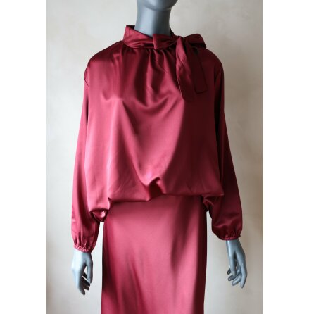 Satinblus Burgundy