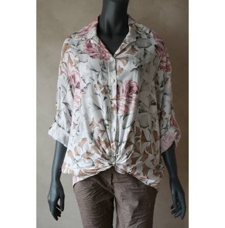 Flowery Blus Rosa/vit