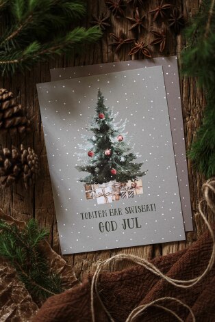 Majas Julkort Tomten har swishat! God Jul!