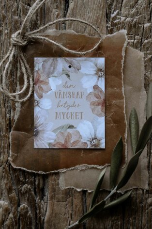 Majas Gåvokort Din vänskap betyder så mycket