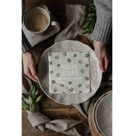 FYND! Servetter | Napkins Krlek & Fika gr det goda livet gott