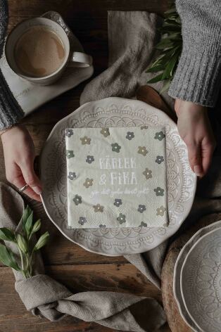 FYND! Servetter | Napkins Kärlek & Fika gör det goda livet gott