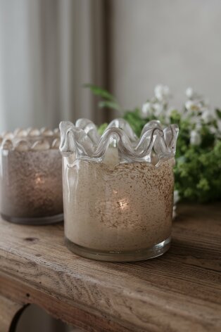 Alva Ljuslykta Beige/taupe