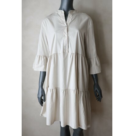 Bomull Klnning Volang Beige