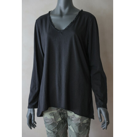 Lngrmad T-shirt Svart