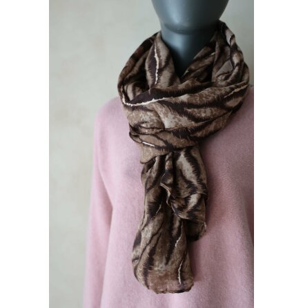 Tigermnstrad Sjal Taupe