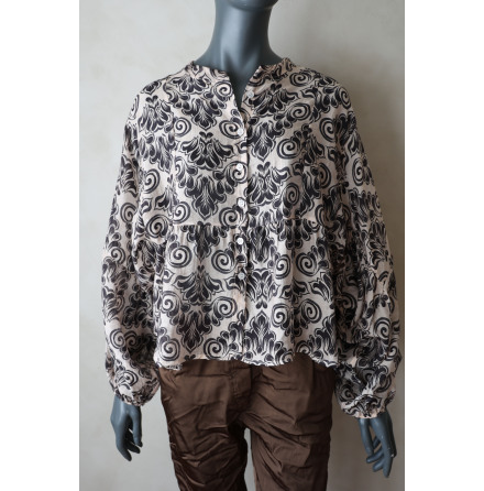 Collette Blus Svart/brun