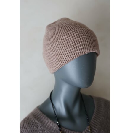 Ribbstickad Mssa Taupe