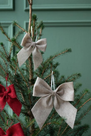 Rosett Julgranshänge Linne Liten