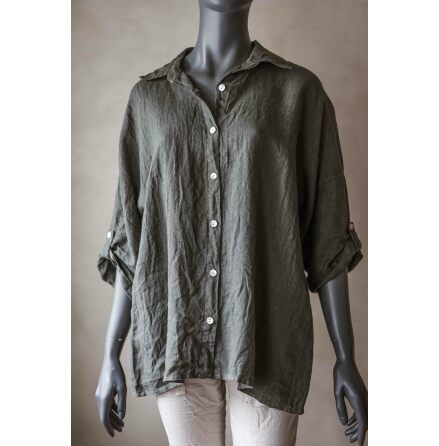 Lea Skjorta Linne Army