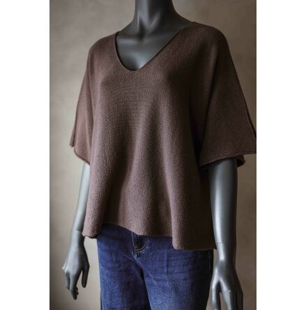 Peg Stickad Tr�ja Brun