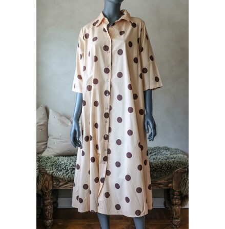 Iris Dress Beige/Brown