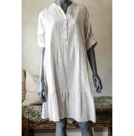 Striped Shortdress Beige