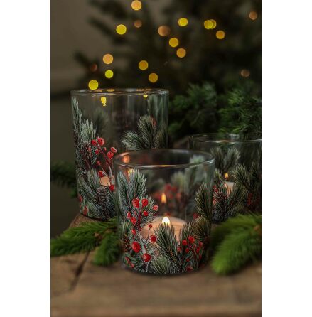 Majas Lykta Winter Berries 7x8 cm