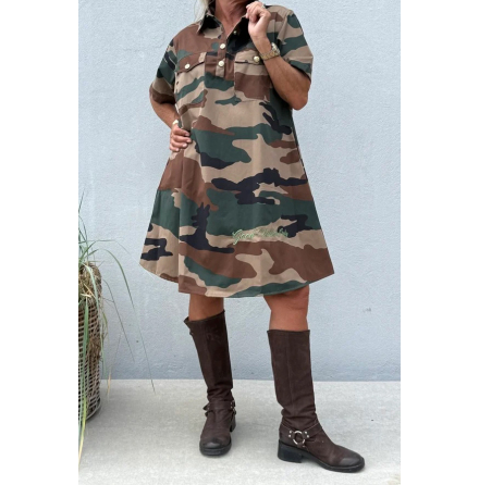 Camo Dress Khaki