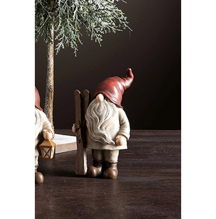 Dekoration Tomte Skidor