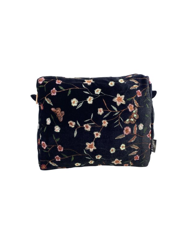 Garden Velvet Big Cosmetic Black Necess�r